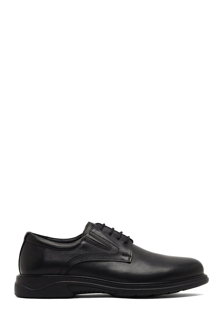 Derimod Fly Male Black Lace-Up Leather Casual Shoes WM720008DV | Derimod