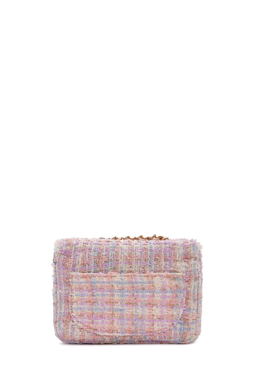 Women's Pink Long Strap Shoulder Bag with Accessories