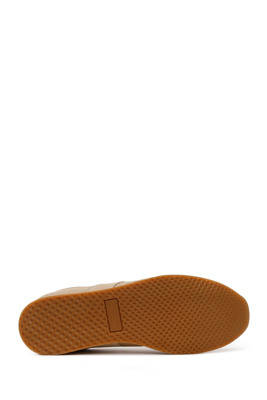Male Beige Lace-up Suede Leather Sneaker