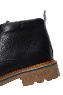 Men's Black Casual Leather Boots | Derimod