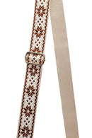 Woman Brown Long-Strap Printed Crossbody Bag | Derimod