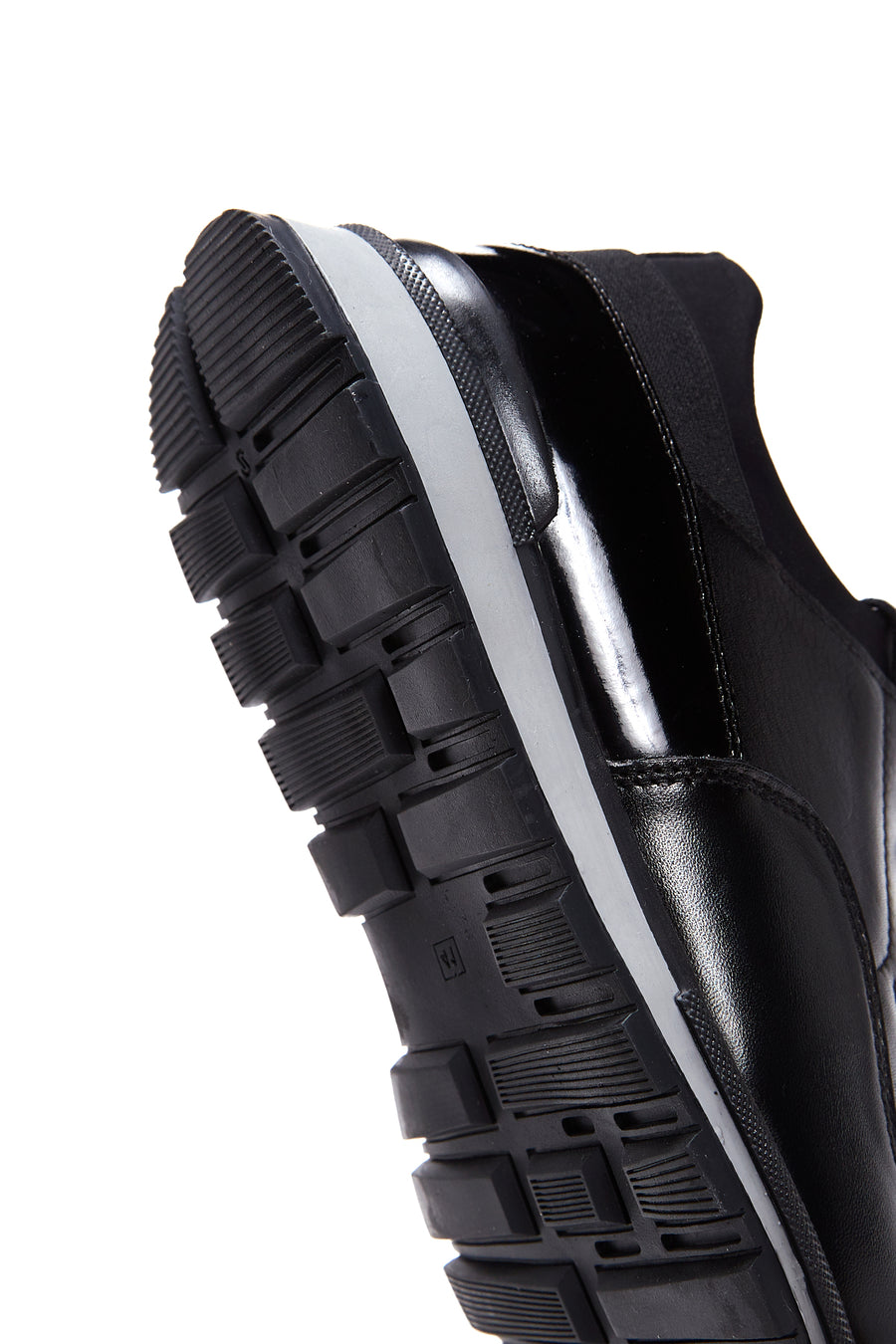 Erkek Siyah Deri Sneaker