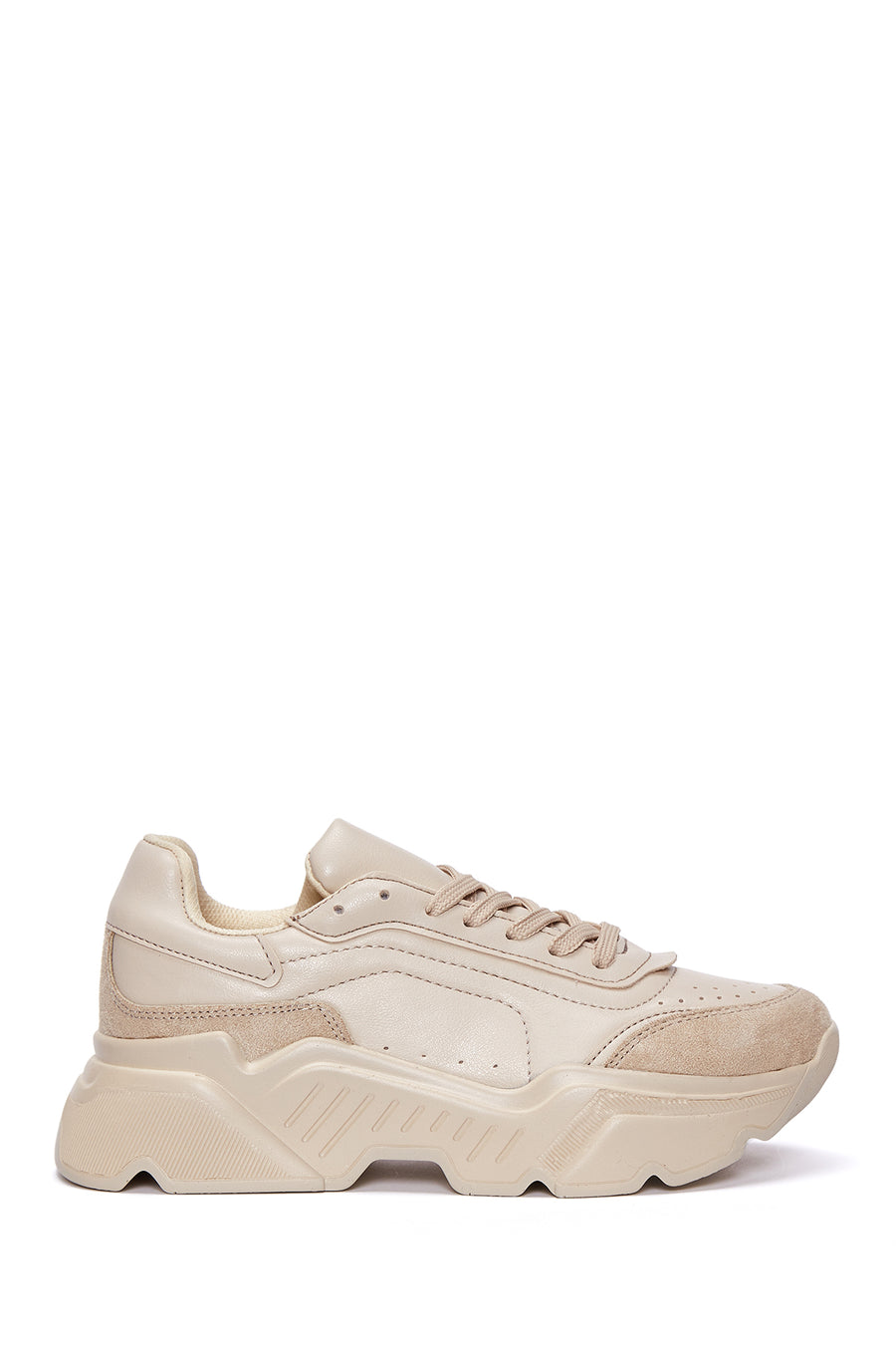Kadın Bej Kalın Tabanlı Sneaker 23WFE145018 | Derimod