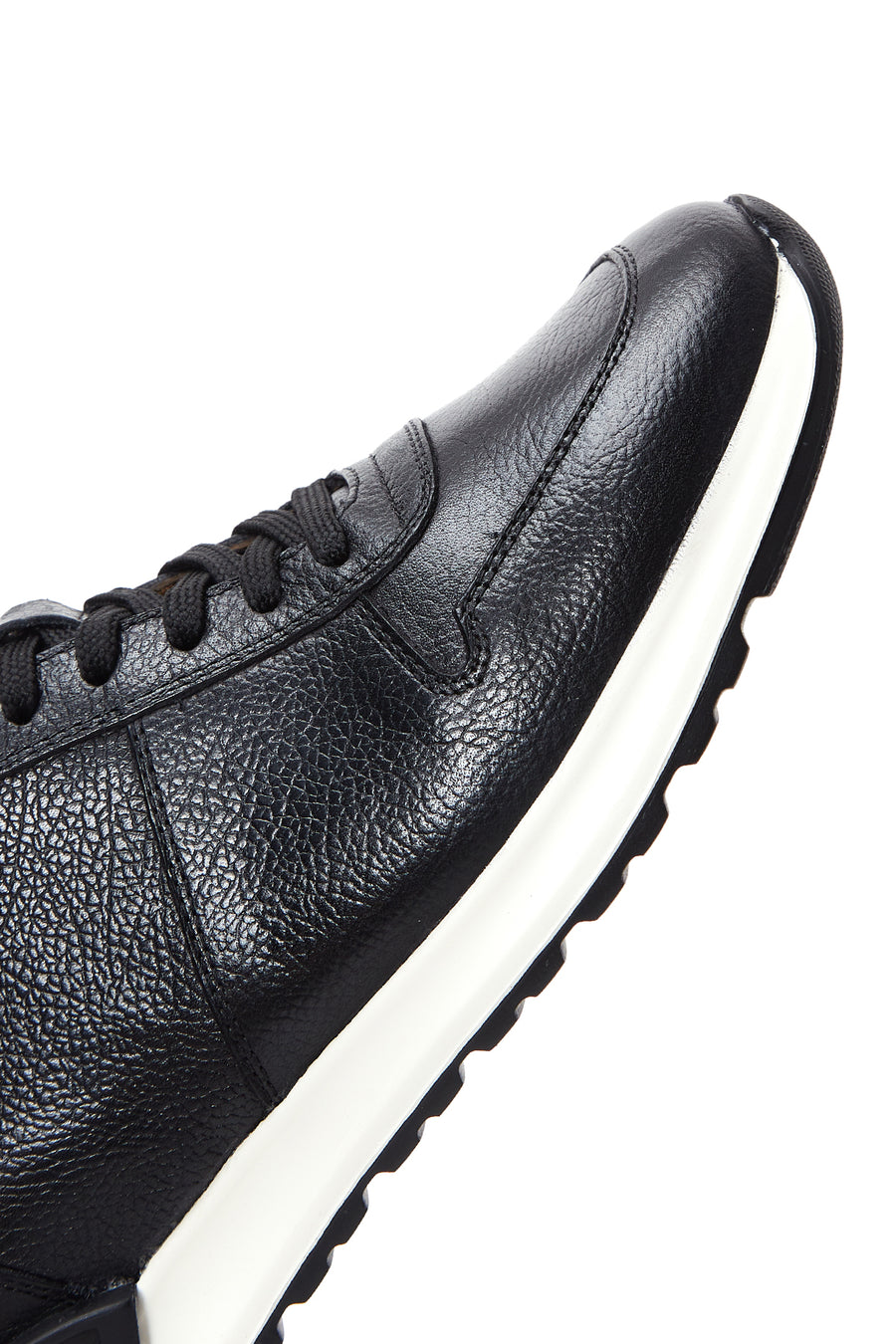 Erkek Siyah Deri Sneaker