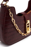 Woman Bardo Long Strap Crocodile-Embossed Shoulder Bag | Derimod