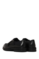 Male Black Double-Buckle Leather Casual Shoes | Derimod