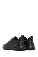 Erkek Siyah Bağcıklı Deri Sneaker | Derimod