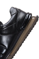 Men's Black Leather Sneaker | Derimod