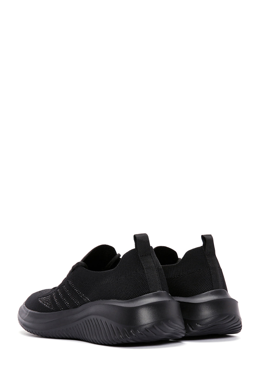 Derimod Zero Women's Black Lace-Up Thick Soled Sports Sneaker