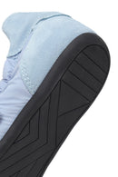 Women's Blue Strap Leather Sport Ballet Flats | Derimod