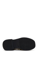 Kadın Bej Rugan Deri Tokalı Loafer | Derimod