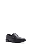 Men's Black Leather Casual Loafer | Derimod