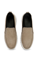 Erkek Vizon Nubuk Deri Comfort Loafer | Derimod