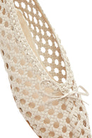 Women's Cream Knitted Ballerina | Derimod