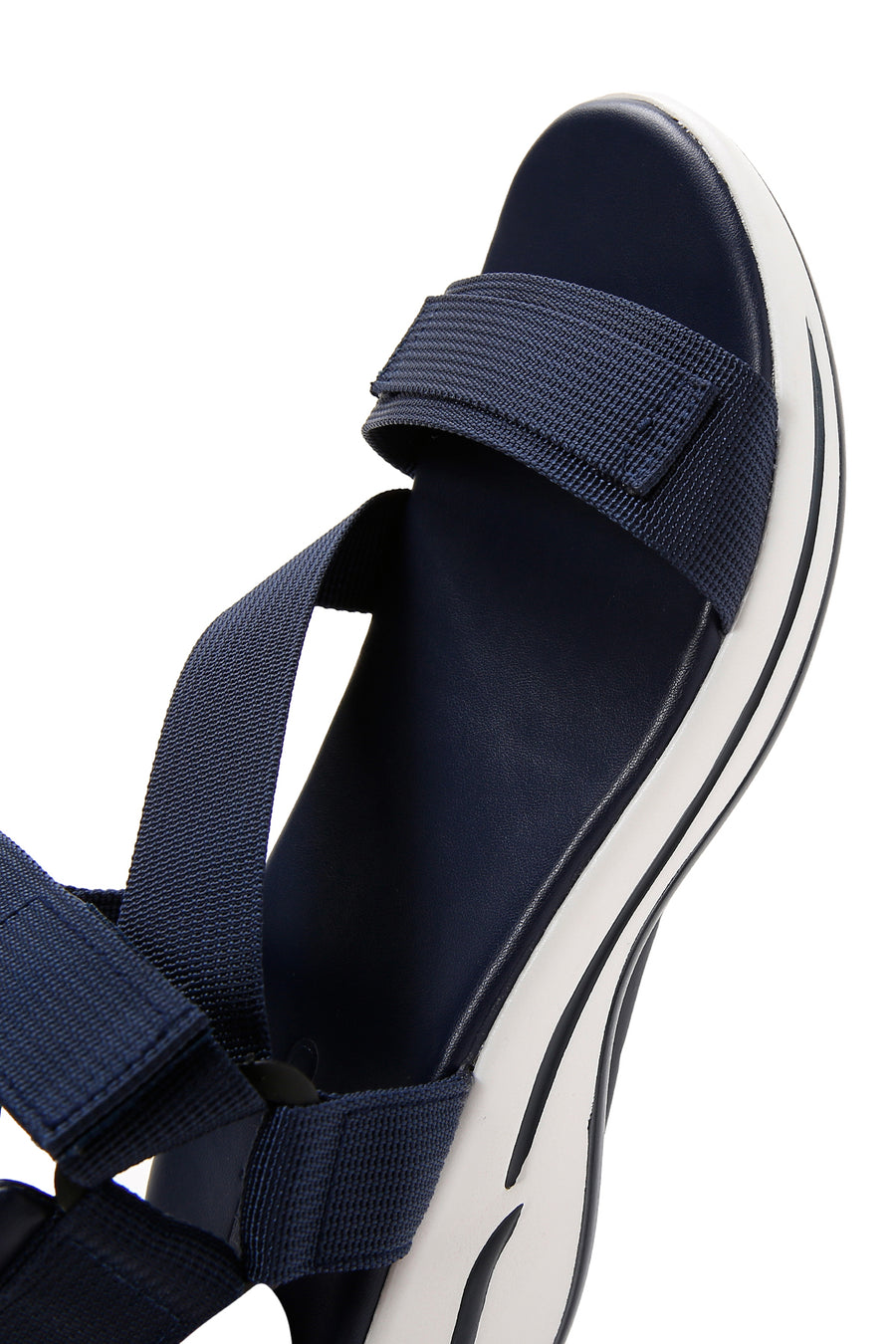 Women's Navy Blue Thick Soled Comfort Sandals