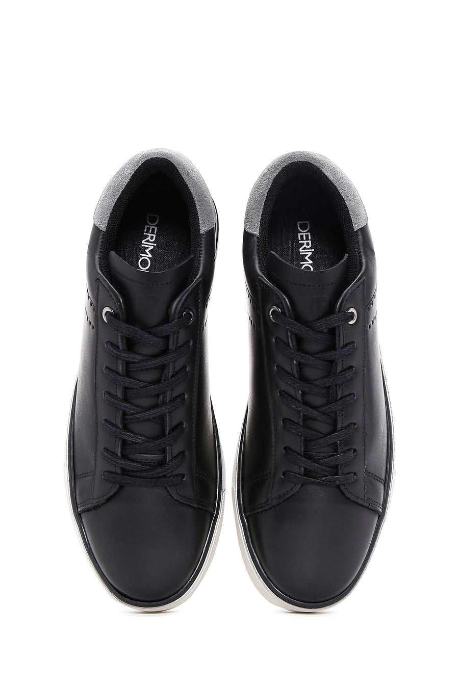 Men's Black Leather Sneaker