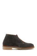 Men's Khaki Suede Leather Classic Boots | Derimod