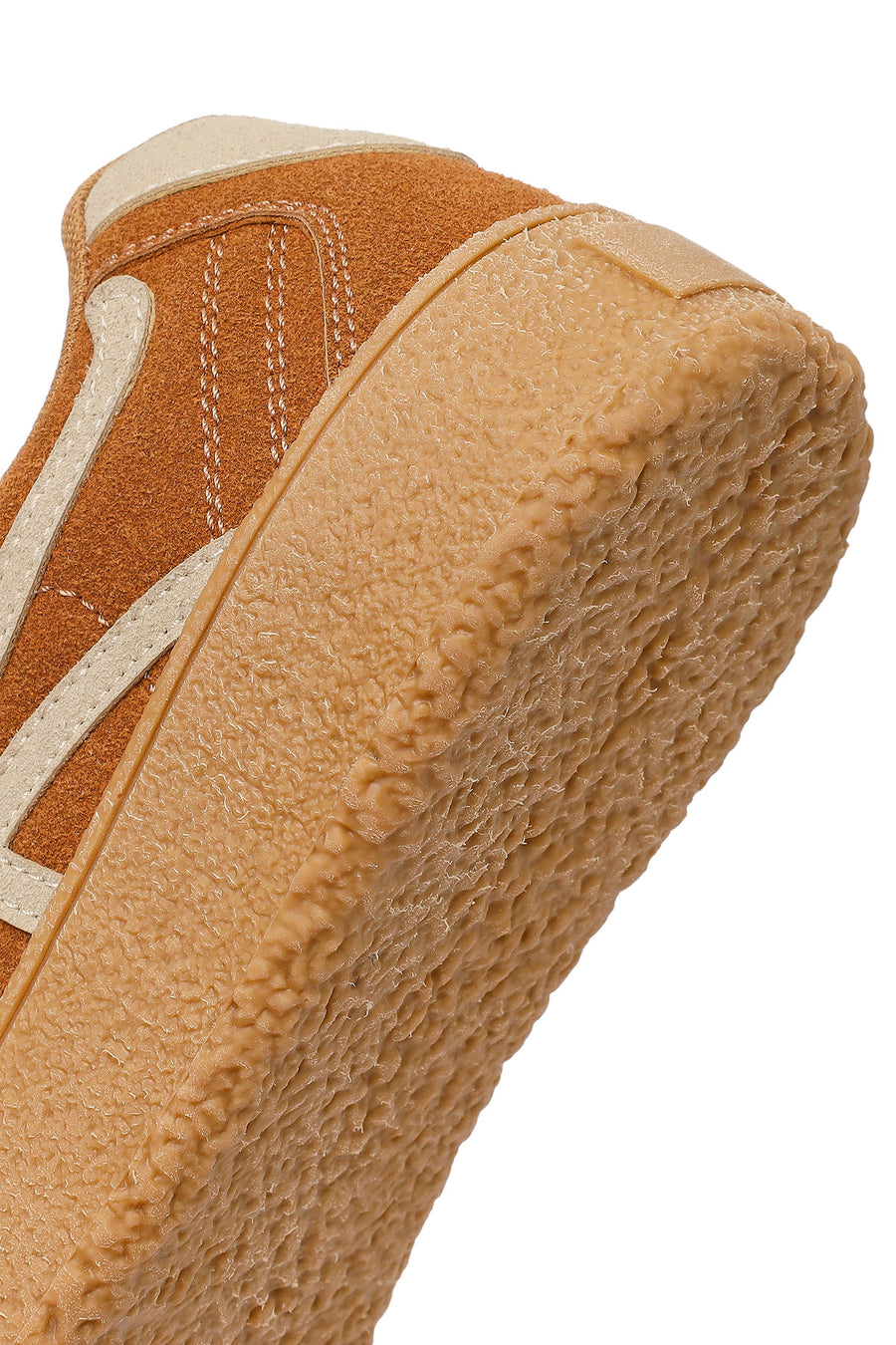 Woman Tan Lace-up Sneakers