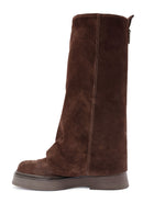 Women's Brown Suede Leather Boots | Derimod