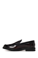 Male Burgundy Leather Casual Loafer | Derimod