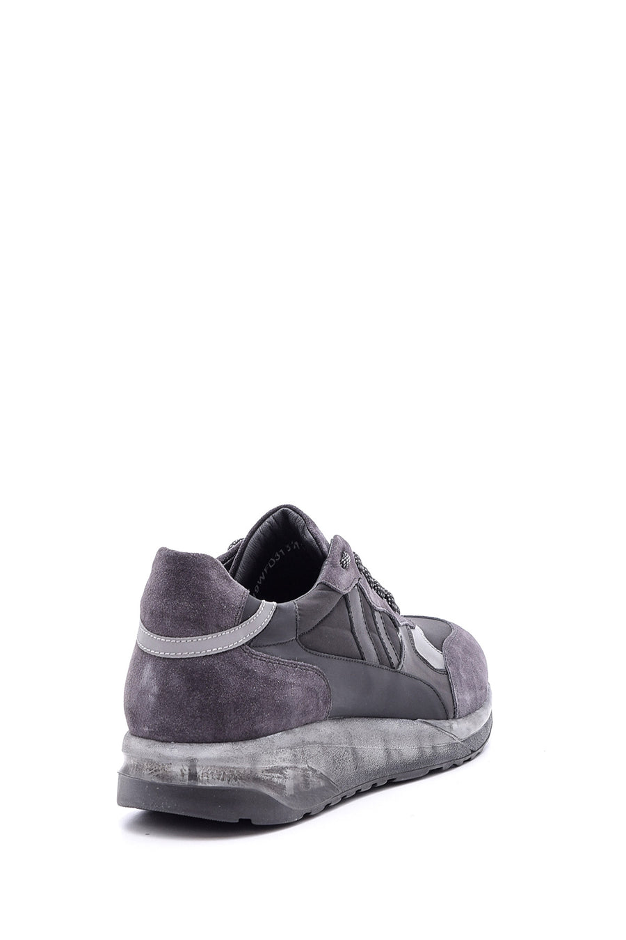 Erkek Şeffaf Tabanlı Deri Sneaker