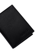 Men's Black Leather Card Holder | Derimod