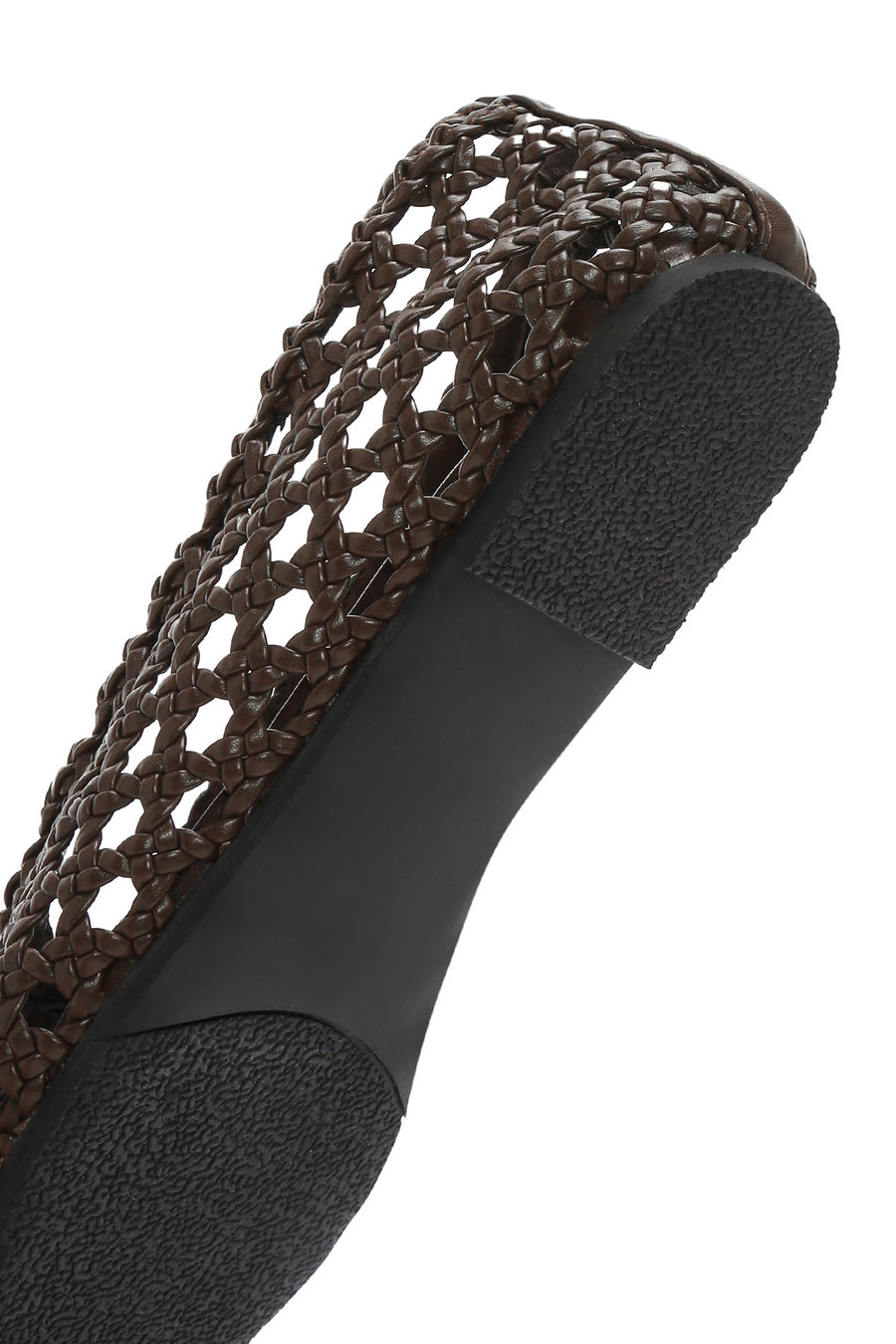 Women's Brown Braided Ballerina