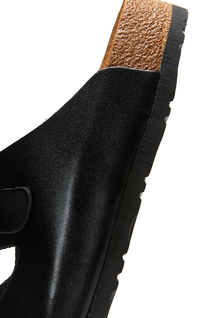 Men's Leather Double Buckle Slippers