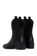 Women's Black Heeled Cowboy Boots | Derimod