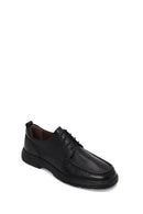 Male Black Lace-Up Leather Casual Shoes | Derimod