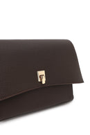 Woman Brown Classic Crossbody Bag with Long Strap | Derimod