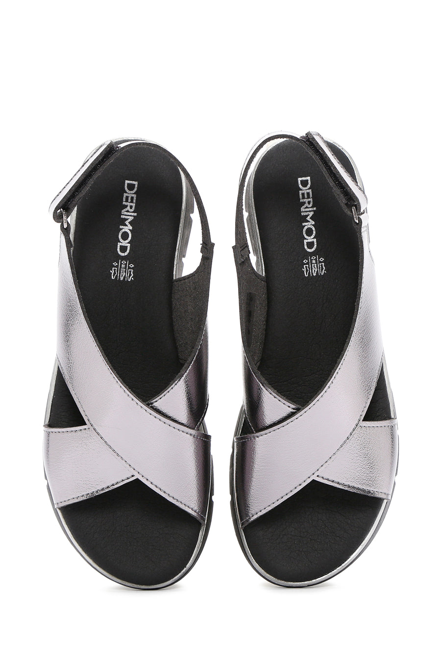 Kadın Gri Comfort Sandalet