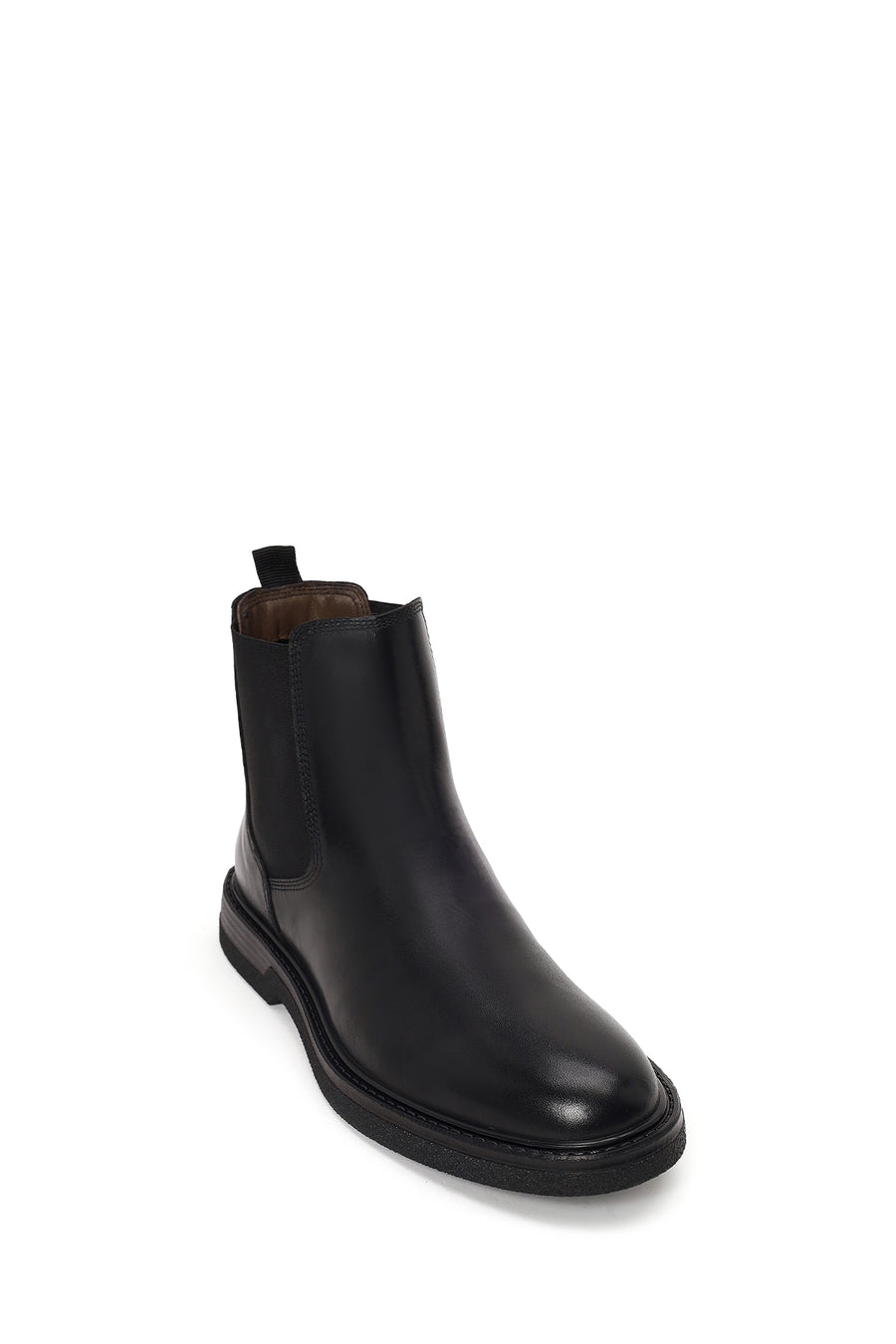 Male Black Leather Chelsea Boots