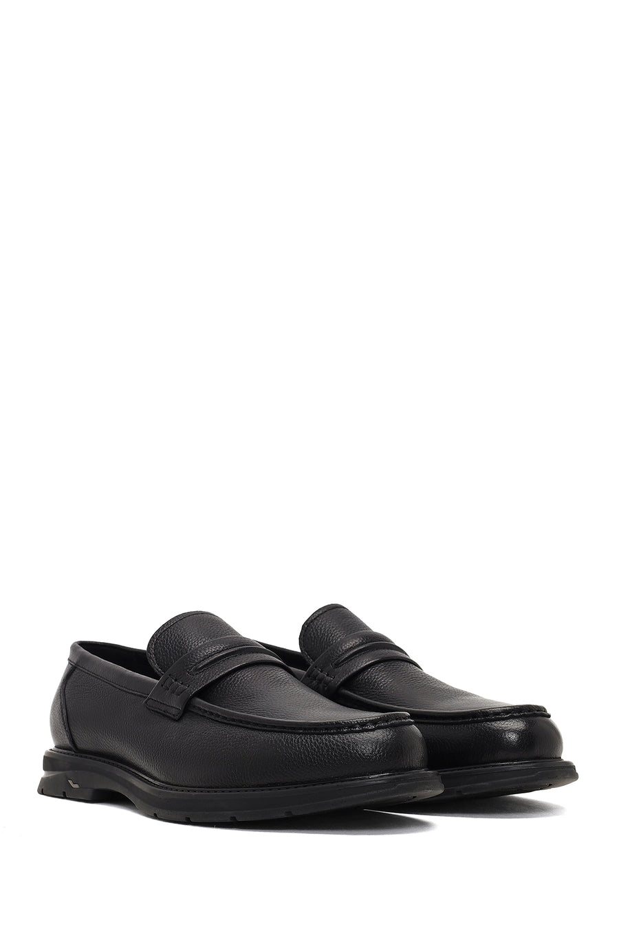 Men's Black Leather Loafer