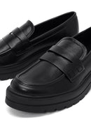 Kadın Siyah Kalın Tabanlı Maskülen Loafer | Derimod