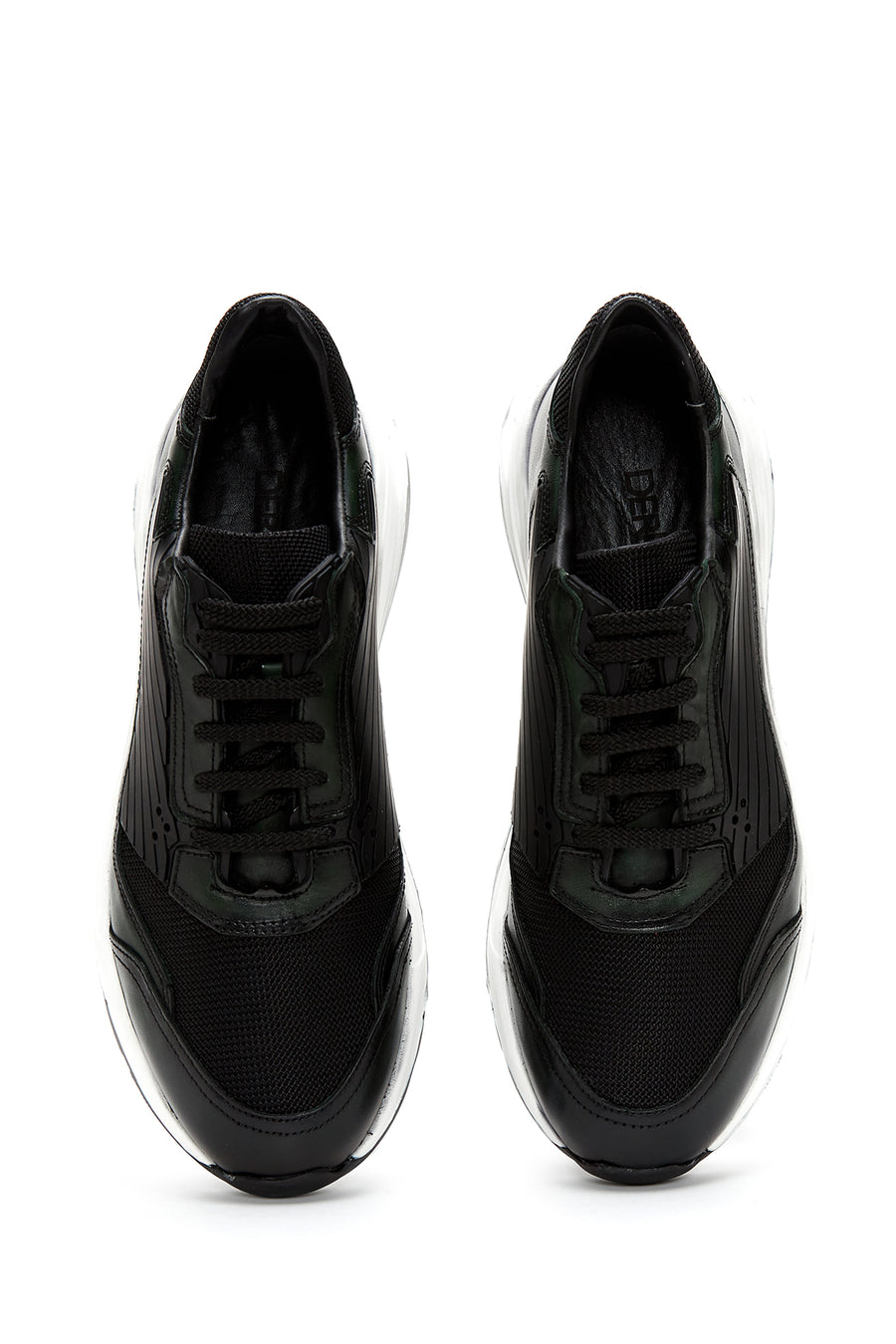 Erkek Yeşil Deri Sneaker