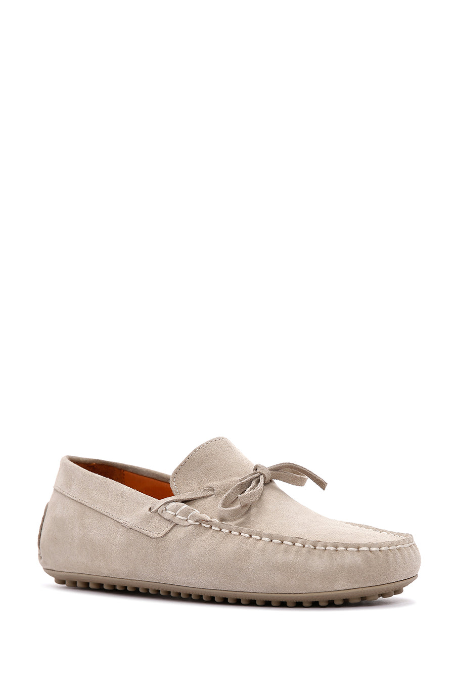 Erkek Bej Süet Deri Casual Loafer