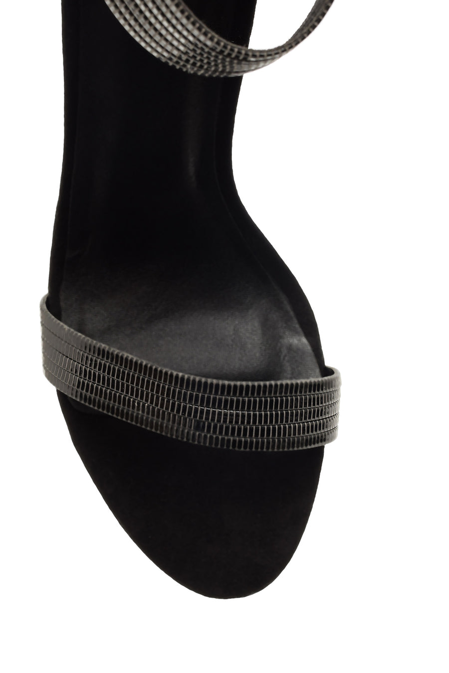 Women's Suede Silver Detailed Heeled Shoes