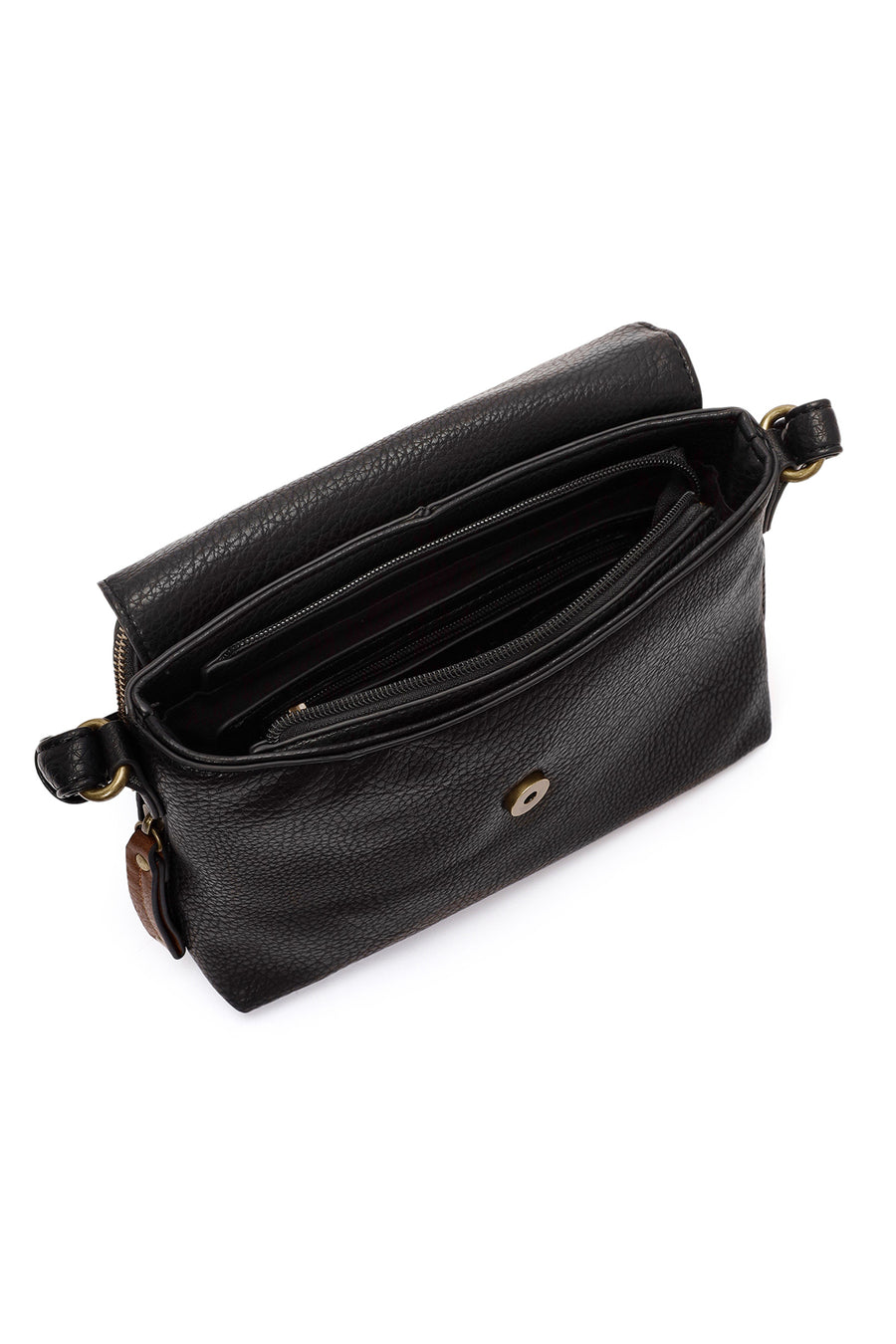 Women's Black Casual Crossbody Bag