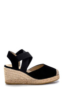 Women's Leather Suede Detailed Espadrilles | Derimod