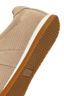 Male Beige Lace-up Suede Leather Sneaker | Derimod