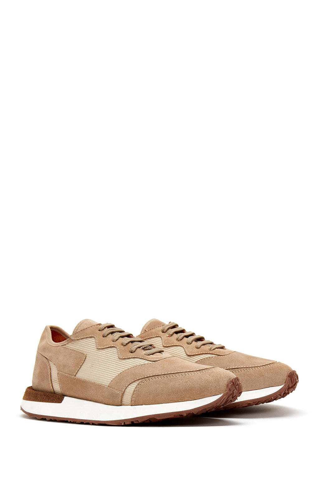 Erkek Vizon Deri Sneaker