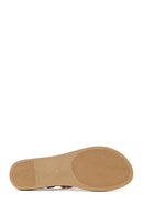 Woman Brown Buckled Flip-Flop Sandal | Derimod