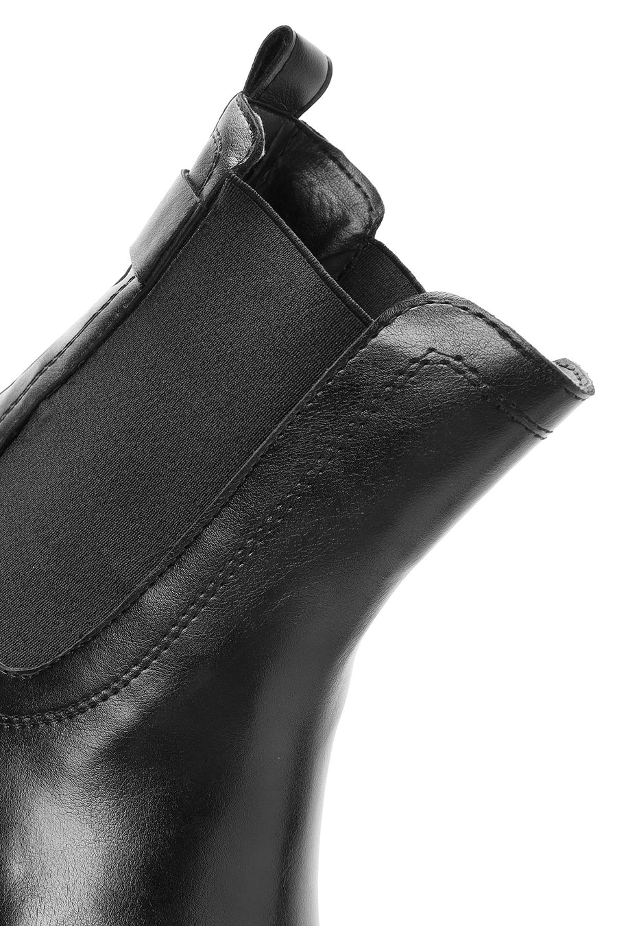 Women's Black Thick Soled Chelsea Boots