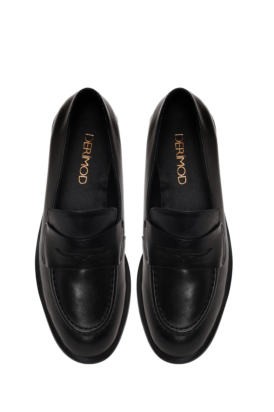 Woman Black Leather Loafer