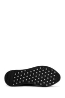 Men's Black Thick Sole Leather Casual Sneaker | Derimod