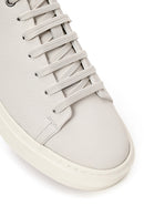 Male White Lace-Up Leather Sneaker | Derimod