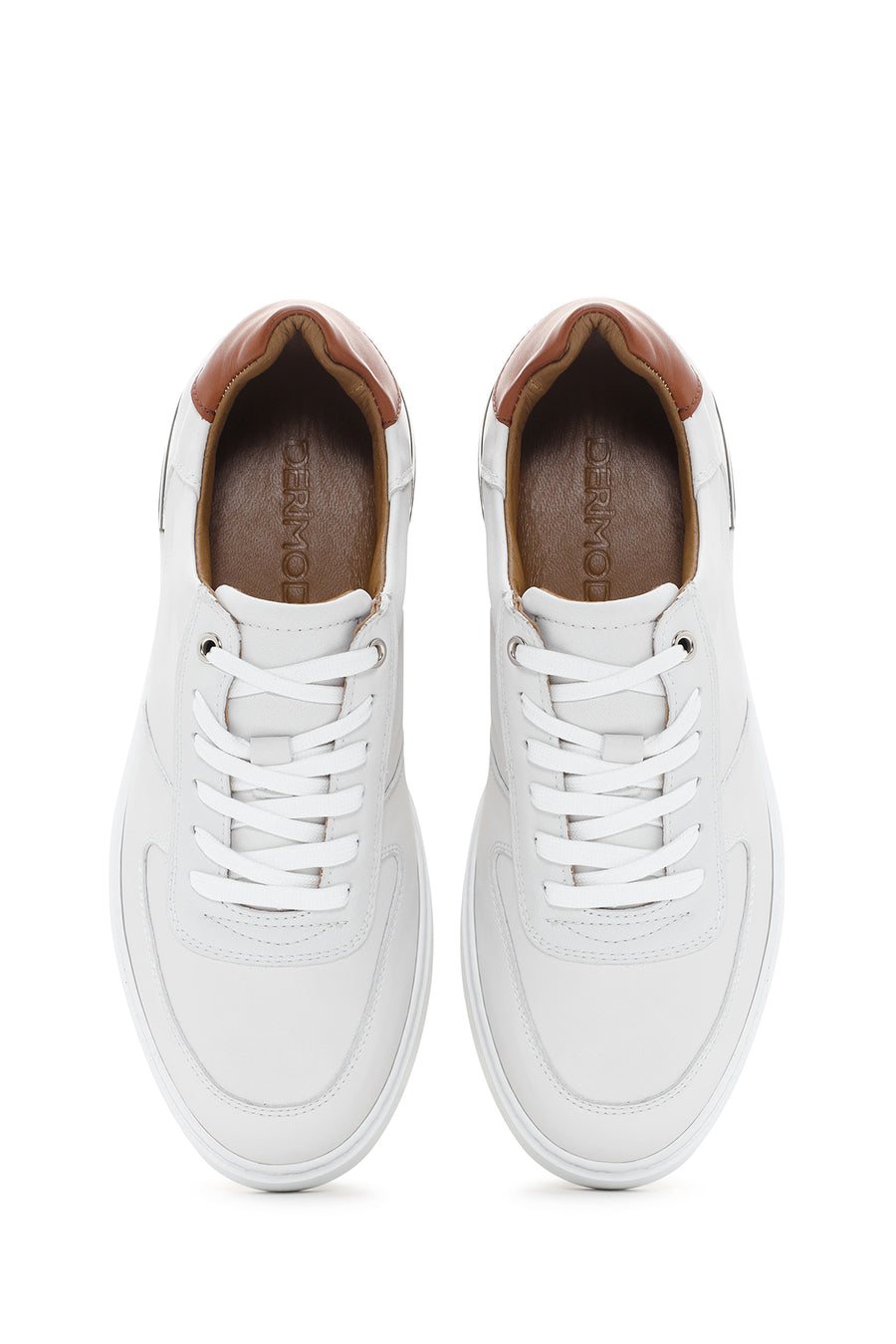 Erkek Beyaz Deri Sneaker
