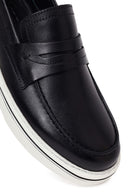 Erkek Siyah Deri Loafer | Derimod