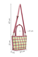 Kadın Pembe Örgü Omuz Çantası | Derimod